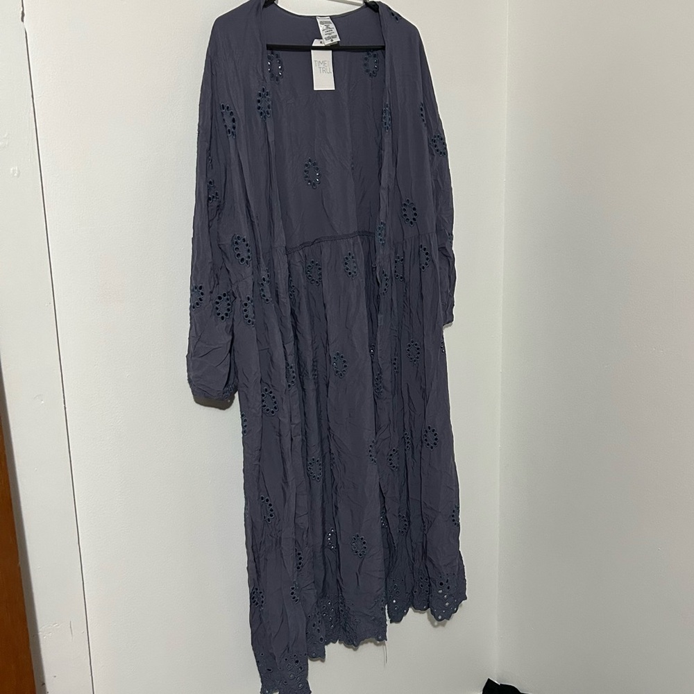 Blue cardigan